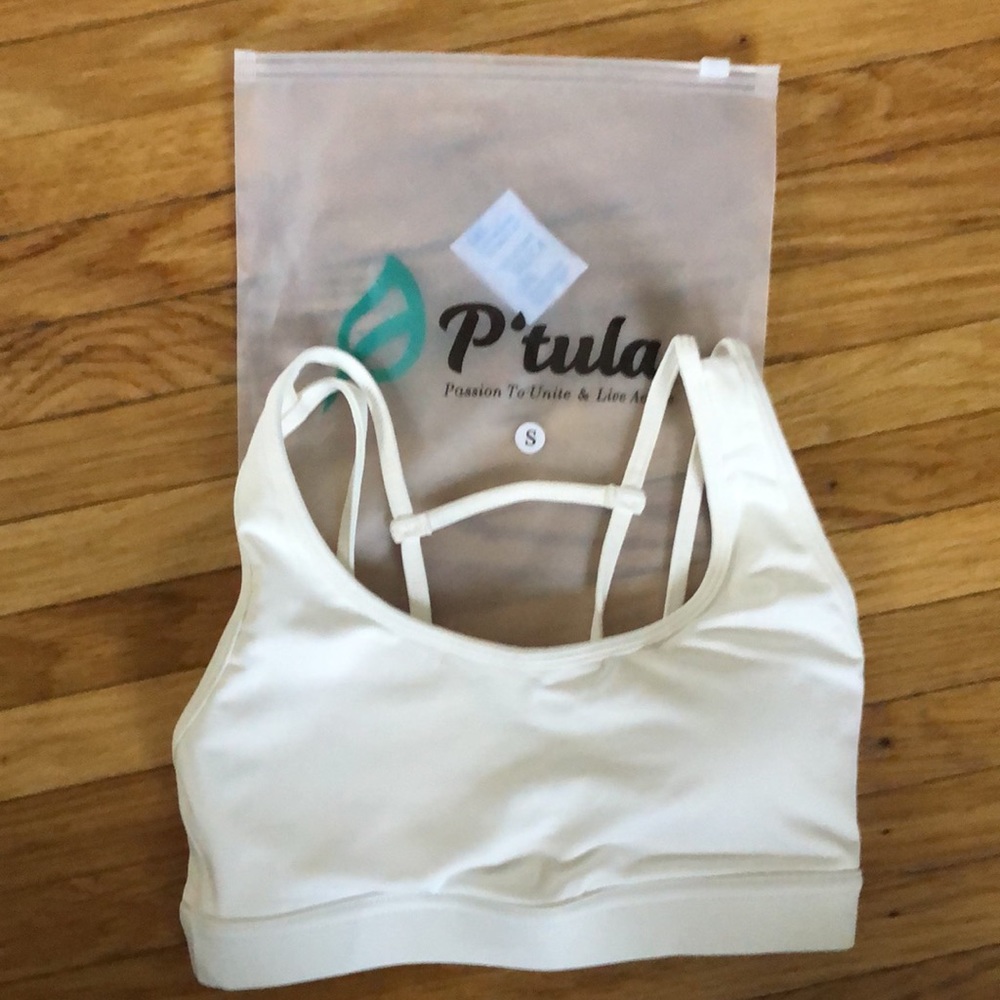 White sports bra